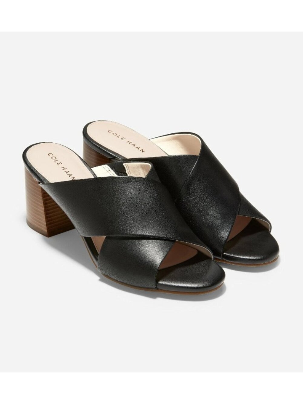 Women's Cole Haan Dakota Criss Cross Mule Sandals, W19534 Black 9.5 New